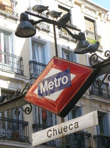 Detalle del Metro de Chueca.