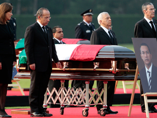 M�xico despide en un funeral de estado a su ministro de Gobernaci�n