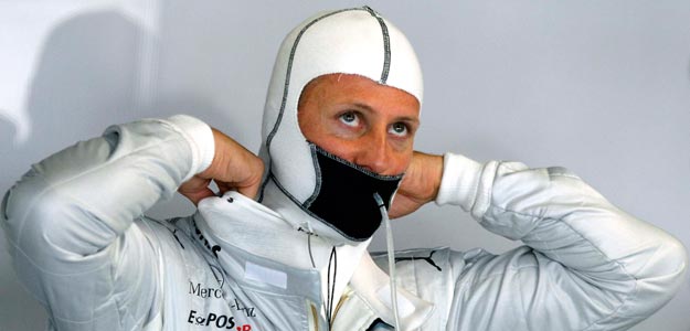 MMichael Schumacher, piloto de Mercedes, en el GP de Monza