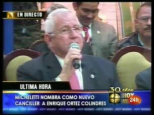 Ver v&iacute;deo  'Micheletti rechaza las amenazas de Ch&aacute;vez'