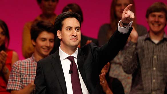 Ed Miliband en su primer discurso ante el Partido Laborista como su nuevo l&iacute;der.