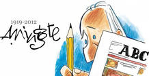 Autorretrato de Mingote (cedido por el diario 'ABC', donde trabaj&oacute; Mingote casi toda su vida profesional)
