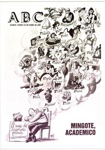 Portada del diario ABC, con ocasi&oacute;n de la entrada de Antonio Mingote en la Real Academia Espa&ntilde;ola