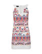 Mini Vestido trapecio bordado navajo. Suiteblanco (32,99 EUR)