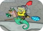 Imagen del  juego de Bob Esponja titulado Bob Dragones y Mazmorras