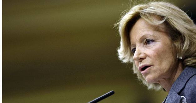 La ministra espa&ntilde;ola de Econom&iacute;a y Hacienda, Elena Salgado