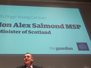 El ministro Alex Salmond presenta su plan para la independencia de Escocia