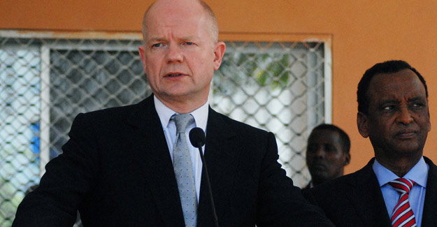 El ministro de Exteriores de Reino Unido, William Hague, habla en Mogadiscio, Somalia El ministro de Exteriores de Reino Unido, William Hague, habla en Mogadiscio, Somalia