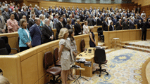 El Senado guarda un minuto de silencio por las víctimas del accidente de tren de Santiago de Compostela
