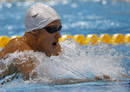 La espa&ntilde;ola Mireia Belmonte, durante la serie clasificatoria de los 400 metros estilos de los Juegos Ol&iacute;mpicos Londres 2012, en el complejo acu&aacute;tico de la capital brit&aacute;nica.