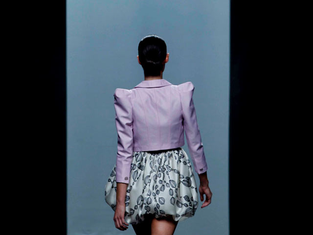 Miriam Oc&aacute;riz en la Cibeles Madrid Fashion Week