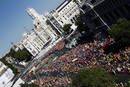Desde m&aacute;s de dos horas antes de que comenzara la misa, los j&oacute;venes de la JMJ se han ido congregando en Cibeles.