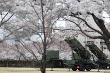 Misiles antia&eacute;reos desplegados en instalaciones del Ministerio de Defensa en el centro de Tokio