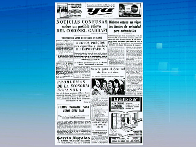Hace 37 a&ntilde;os la portada del diario 'Ya' era igual que las noticias de hoy
