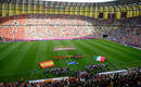 Los momentos previos al partido del debut de Espa&ntilde;a en la Eurocopa 2012, frente a Italia.