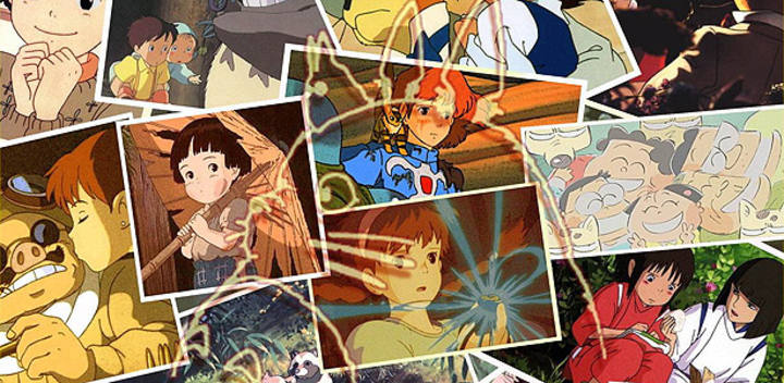 Montaje fotogr&aacute;fico con varios de los &eacute;xitos de Ghibli