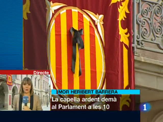 L'informatiu - Mor Heribert Barrera, Primer president del Parlament despr&eacute;s de la dictadura