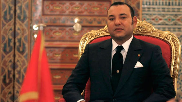 Morocco King France's Mohamed VI attends a signing ceremony at the Royal Palace in Marrakech