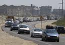 Motorists head north along Route 12 as they evacuate from Hatteras Island, North Carolina as Hurricane Earl approaches