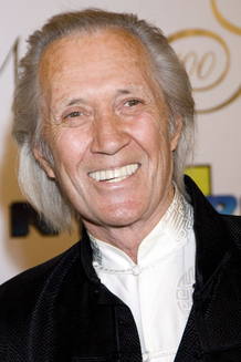 David Carradine, durante la 79 entrega de los &Oacute;scar de la Academia de 2007.