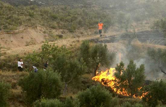Muere el conductor de un veh&iacute;culo de extinci&oacute;n en el incendio de Teruel.