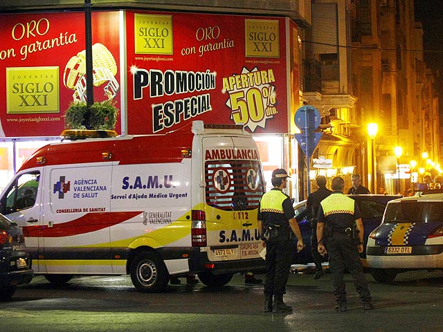 Un muerto y tres heridos en un atraco a una joyer&iacute;a de Alicante