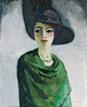 Mujer con sombrero negro. Kees van Dongen &Oacute;leo sobre lienzo, 100 x 81,5 cm (1908). San Petersburgo, State Hermitage Museum &copy; Kees Van Dongen. VEGAP. Madrid, 2011