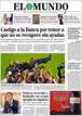 El Mundo abre su portada con la imagen de Mourinho manteado por sus jugadores y titula el pie de la foto con ese 