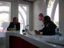 El presidente murciano, Ram&oacute;n Luis Valc&aacute;rcel, ha sido entrevistado en el interior de la plataforma conmemorativa del 75&ordm; aniversario de RNE.