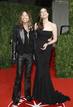 El m&uacute;sico Stven Tyler y su hija la actriz Liv Tyler a su llegada a la fiesta de Vanity Fair