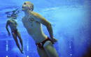 El nadador brit&aacute;nico Nick Robinson-Baker durante el entrenamiento de los Juegos Ol&iacute;mpicos de Londres 2012 en el Centro Acu&aacute;tico.