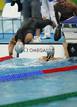 El nadador Daniel Vidal se lanza al agua para participar en la prueba de relevo 4x50 estilos, en la que el equipo espa&ntilde;ol ha conseguido la medalla de bronce.