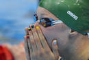 La nadadora lituana Ruta Meilutyte, campeona ol&iacute;mpica en los 100m braza de Londres 2012