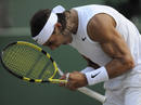 Nadal celebra un punto ganador