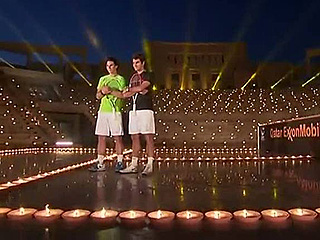 Ver v&iacute;deo  'Nadal y Federer, a la luz de las velas'