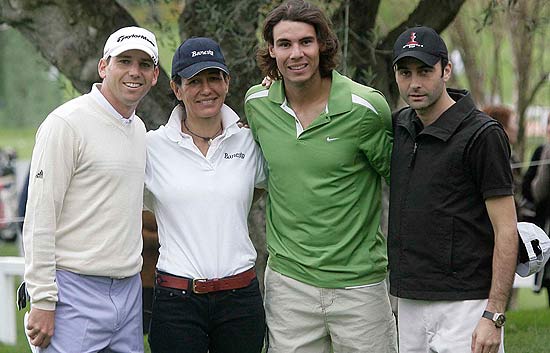 Nadal juega al golf con Sergio Garc�a