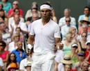 El tenista espa&ntilde;ol Rafael Nadal celebra un punto ganado al brit&aacute;nico Andy Murray