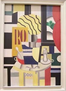 "Nature morte aux chandeliers", de Fernand L&eacute;ger