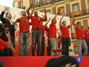Ir al Video&nbsp;La '&Ntilde;BA' celebra su triunfo en Madrid