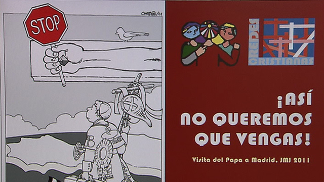 Los convocantes de la manifestaci&oacute;n contra la visita del Papa se niegan a trasladar la protesta 
