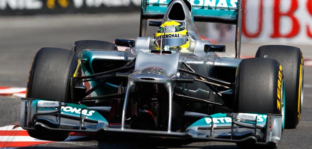 Nico Rosberg en los entrenamientyos del Gran Premio de M&oacute;naco