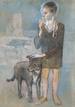 Ni&ntilde;o con un perro. Pablo Picasso. (1905). San Petersburgo, State Hermitage Museum&copy; Sucesi&oacute;n Pablo Picasso