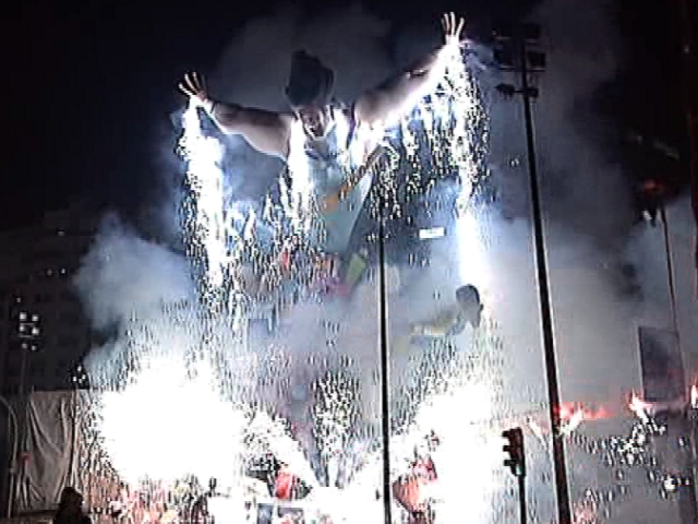 Fallas de Valencia 2011. 'Nit de la crem&agrave;' 