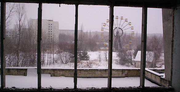 La noria abandonada de Pripyat, un s&iacute;mbolo del accidente de Chern&oacute;bil