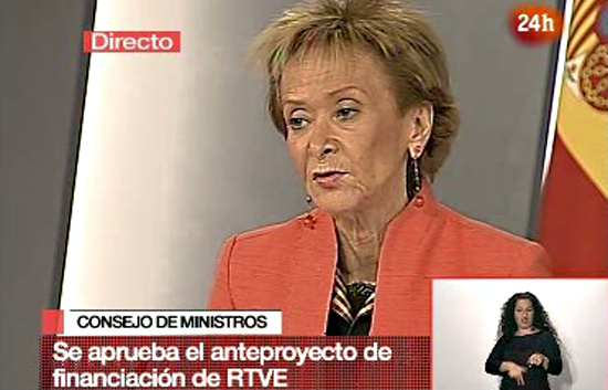 El Gobierno aprueba suprimir "inmediata y definitivamente" la publicidad en RTVE