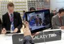 El nuevo tablet de Samsung, el Samsung Galaxy S II, presentado en la feria de m&oacute;viles de Barcelona.