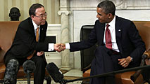 Ir al Video&nbsp;Obama y Ban Ki-moon: "Nadie desea un conflicto en la pen&iacute;nsula coreana"