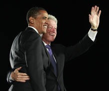 Obama con Bill Clinton Obama con Bill Clinton