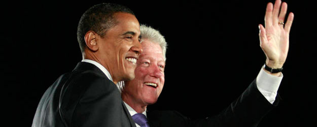 Obama con Bill Clinton
