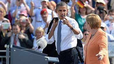 Obama conquista Berl&iacute;n: "Ning&uacute;n muro perdura ante el deseo de justicia"